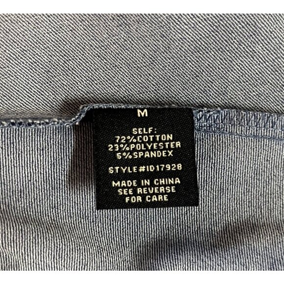 Denim By Flying Tomato Womens Sleeveless Denim Dress With Ruffled Hem & Square M - Picture 5 of 11